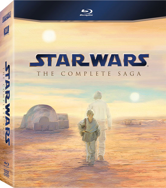 Star Wars: The Complete Saga on Blu-ray cover