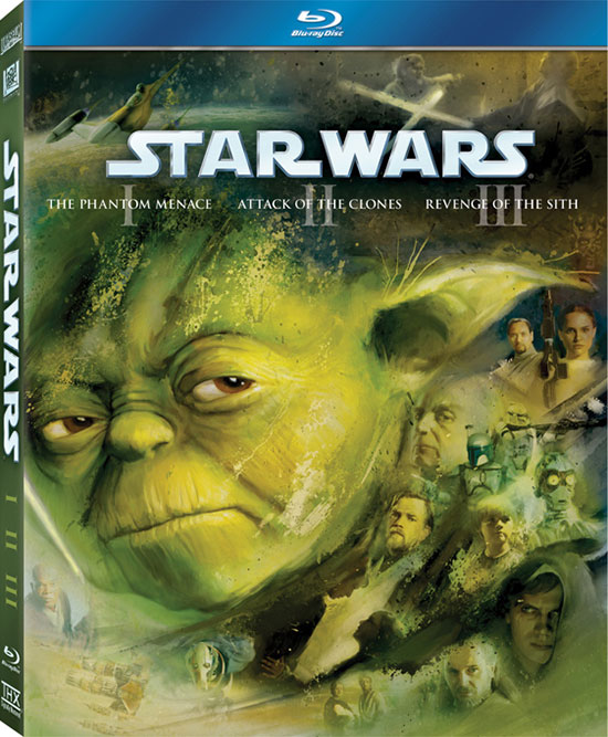 Star Wars: Episodes I-III on Blu-ray cover