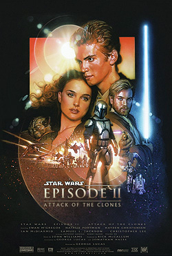 Star Wars Episode II Attack of the Clones 3D movie poster