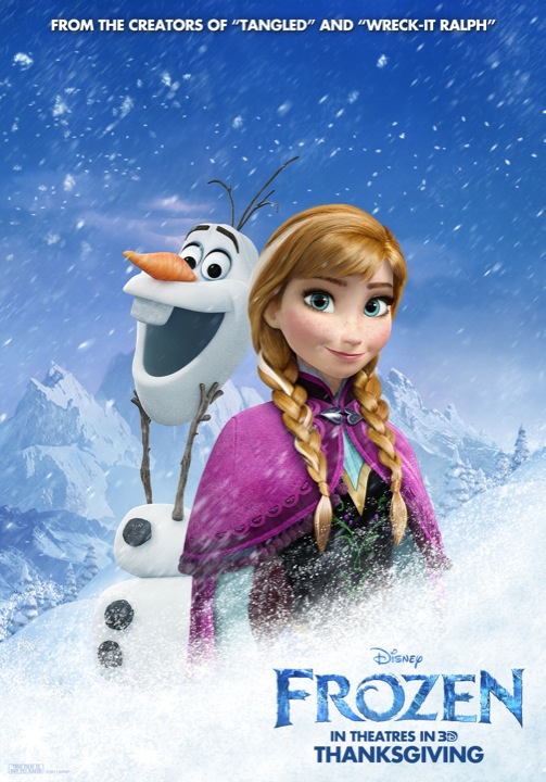 Frozen character poster 1