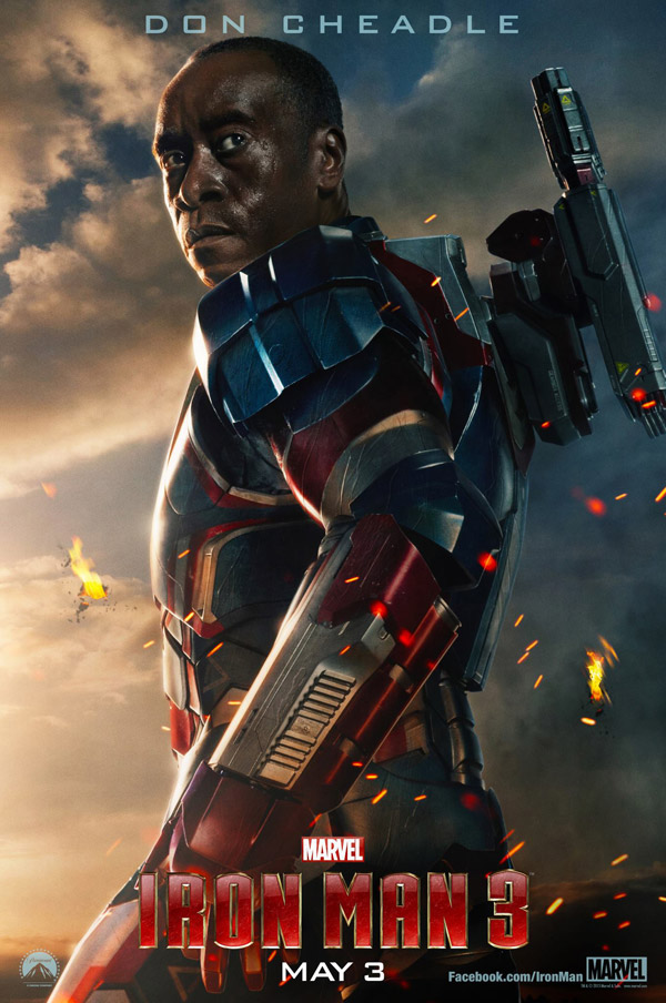Don Cheadle Iron Man 3 movie poster