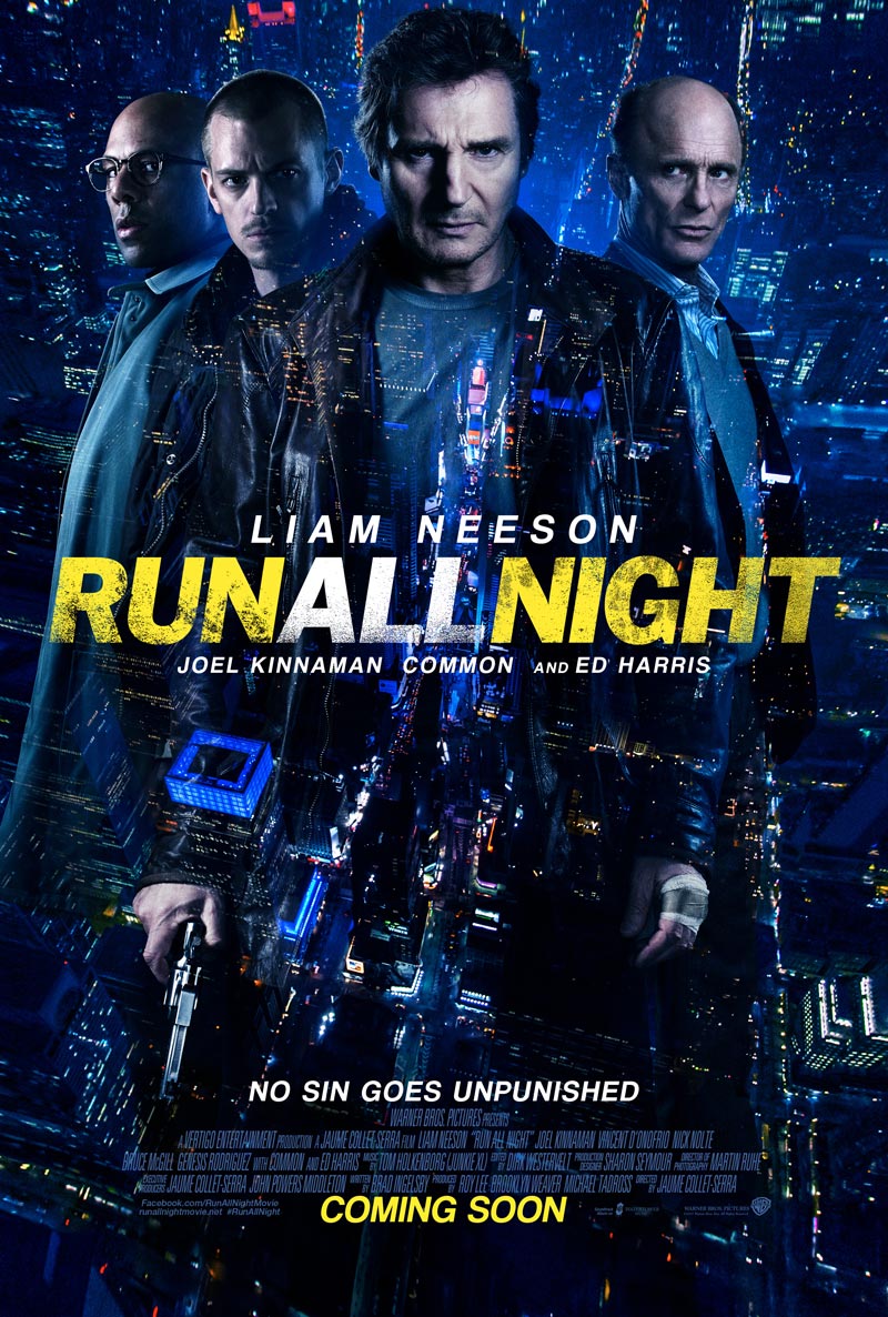 run night poster liam neeson posters movies harris kinnaman joel ed film cast dvd releases furious son he crime entertainment