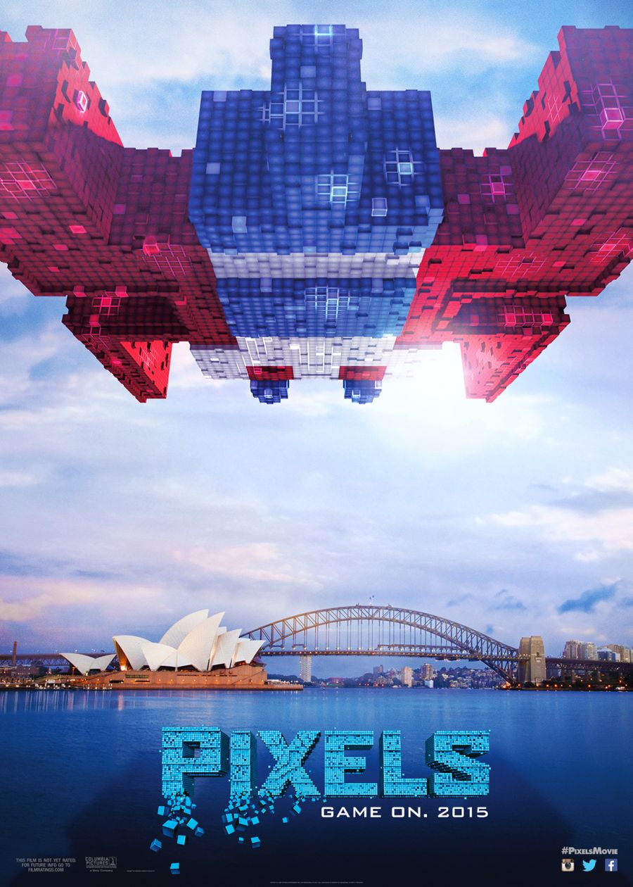 pixels character adam posters poster sandler five ad movienewz michelle chris galaga games james space monaghan arcade director