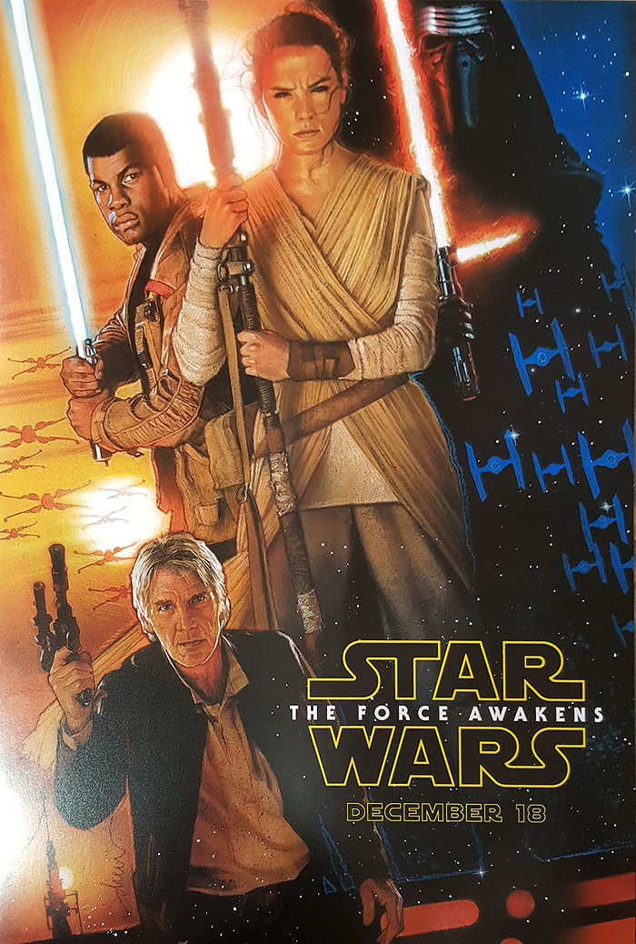 Star Wars: The Force Awakens Drew Struzan Poster