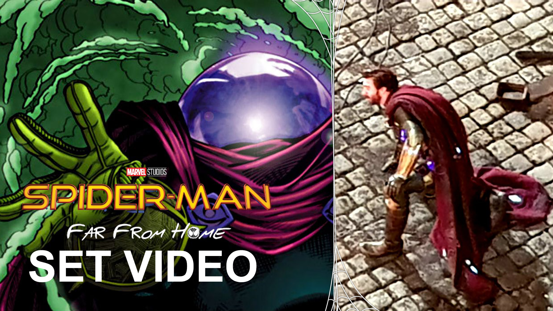 Spider-Man: Far From Home Set Video Jake Gyllenhaal as Mysterio