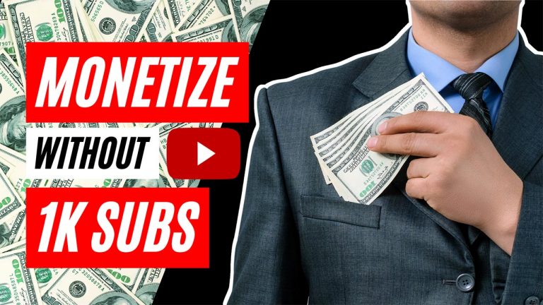 5 Ways to Make Money on YouTube Without 4000 Hours and 1000 Subscribers